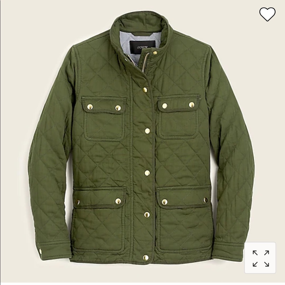 J crew quilted downtown field jacket